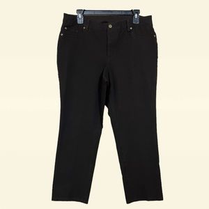 Chico’s Brown Elastic Waistband Cropped Jeans Size 2.5 Short/Large/14